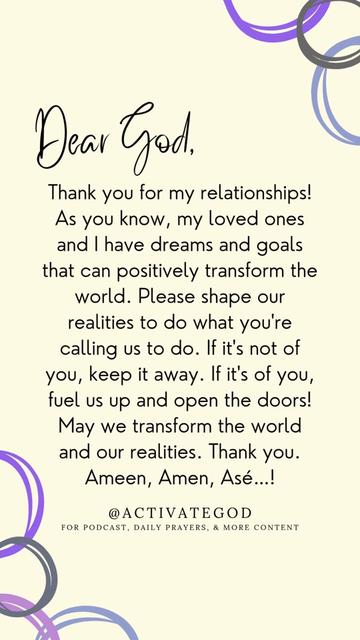 @Activate God