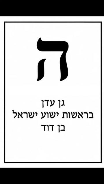 @Yeshua Israel Ben David