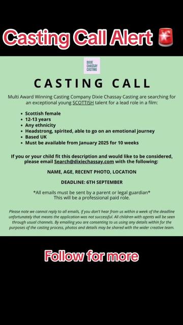 @UkCastingCalls