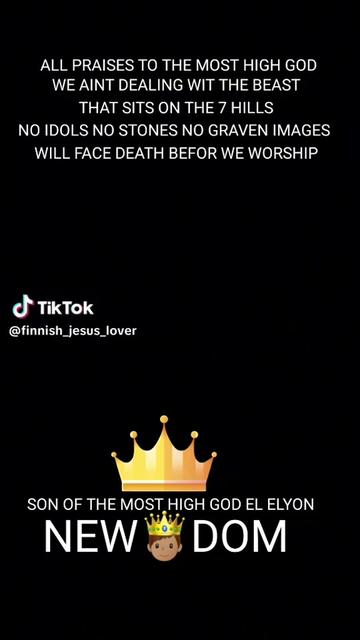@SON OF EL ELYON GOD DA HIGHEST