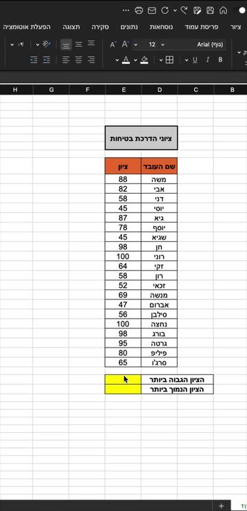 @סדנאות אקסל לארגונים