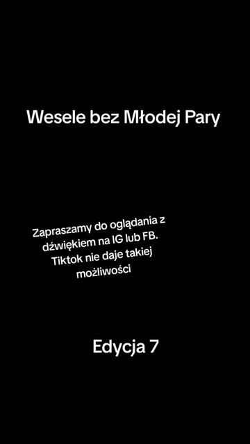@Wesele bez Młodej Pary