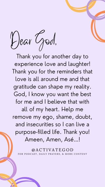 @Activate God