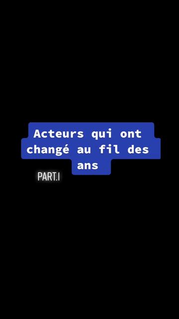 @Acteurs film/série