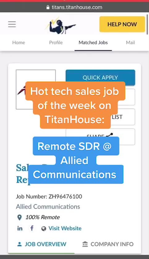@Titanhouse | Tech Sales Jobs