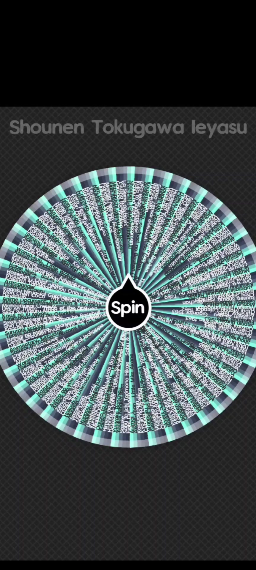 @Spin The Wheel Anime Series