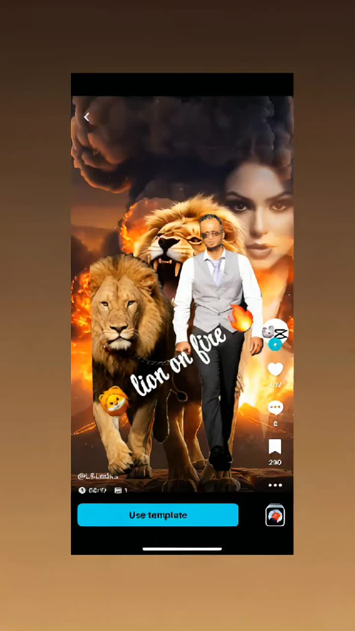 @✨️💥Lion💫On 💥Fire 🔥❤️&zwj;🔥