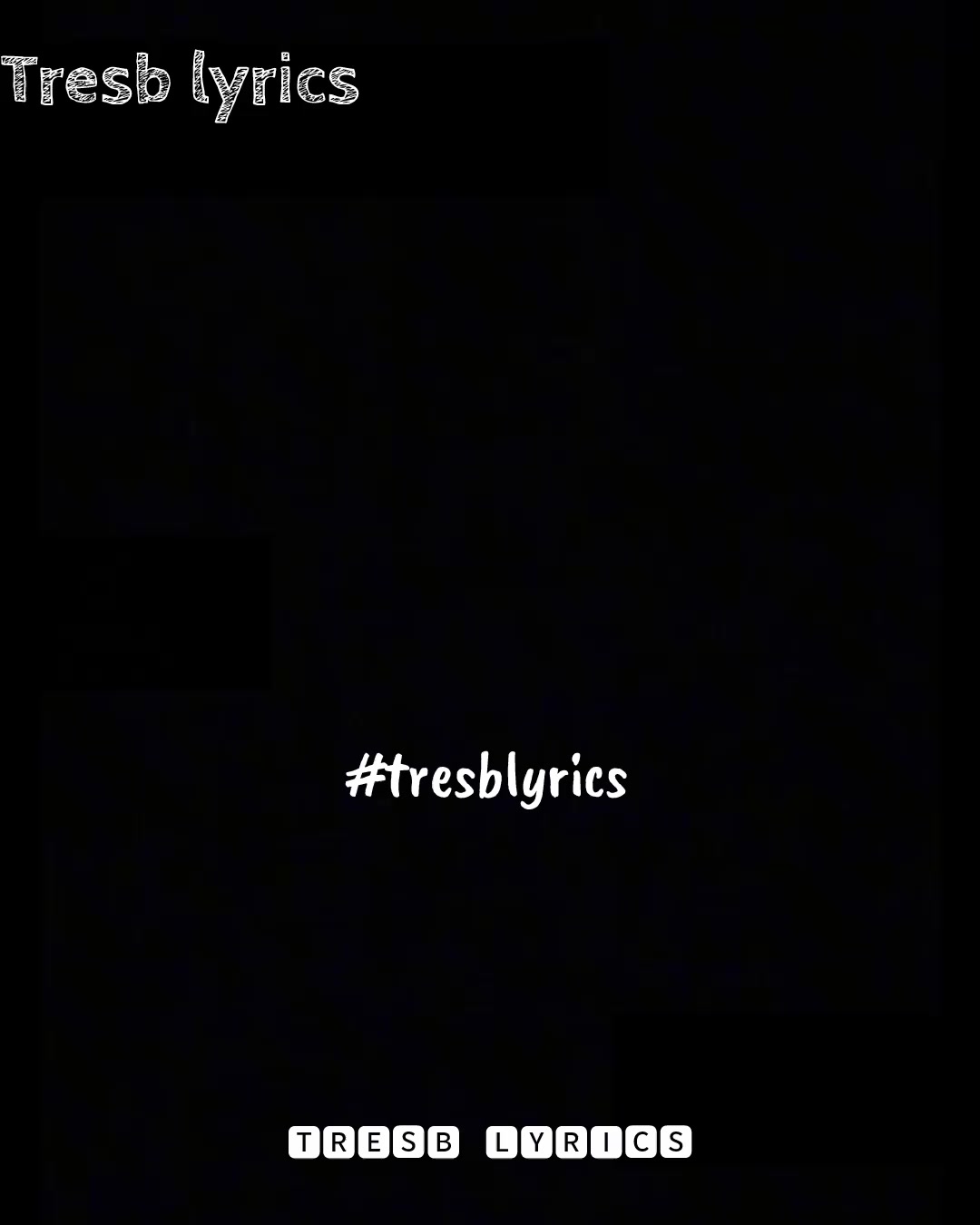 @Tresb lyrics