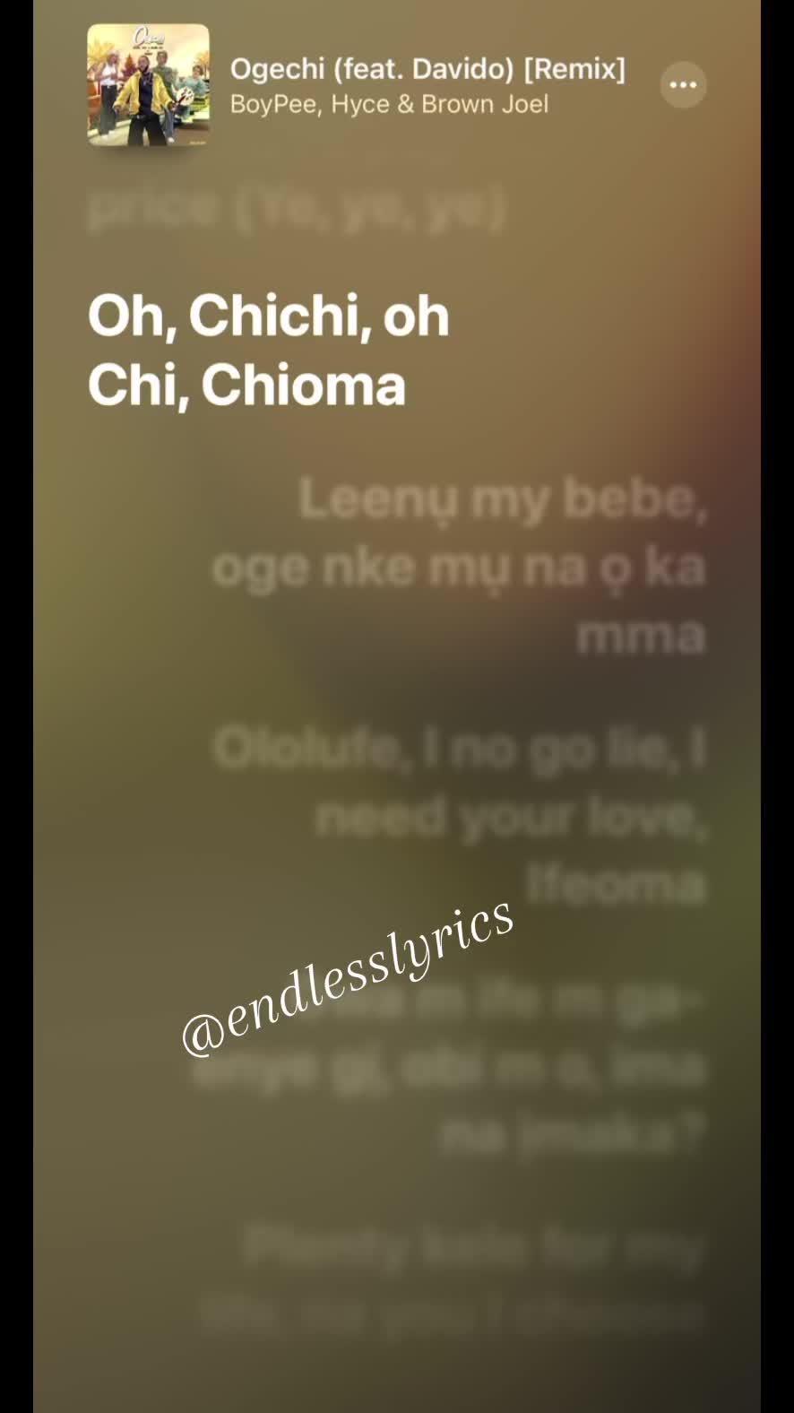 @Endless Lyrics