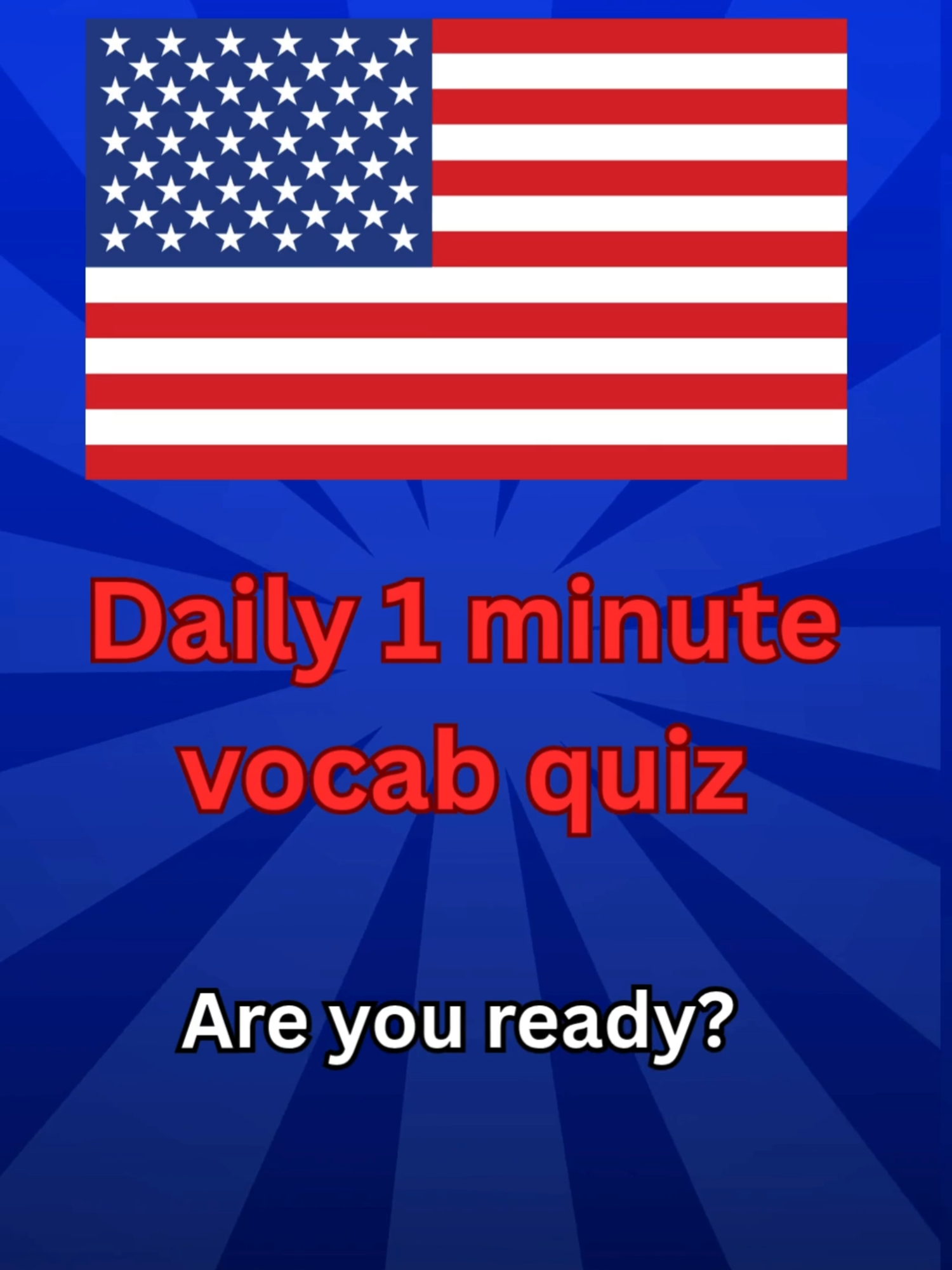 @Daily vocab quiz