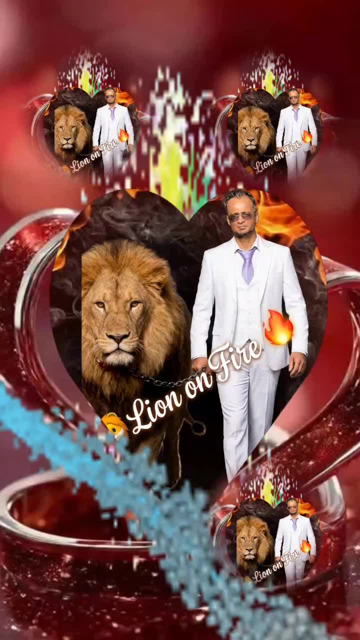 @✨️💥Lion💫On 💥Fire 🔥❤️&zwj;🔥