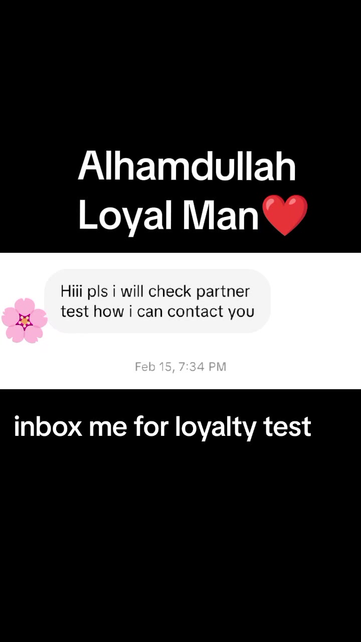 @Loyalty test🚩