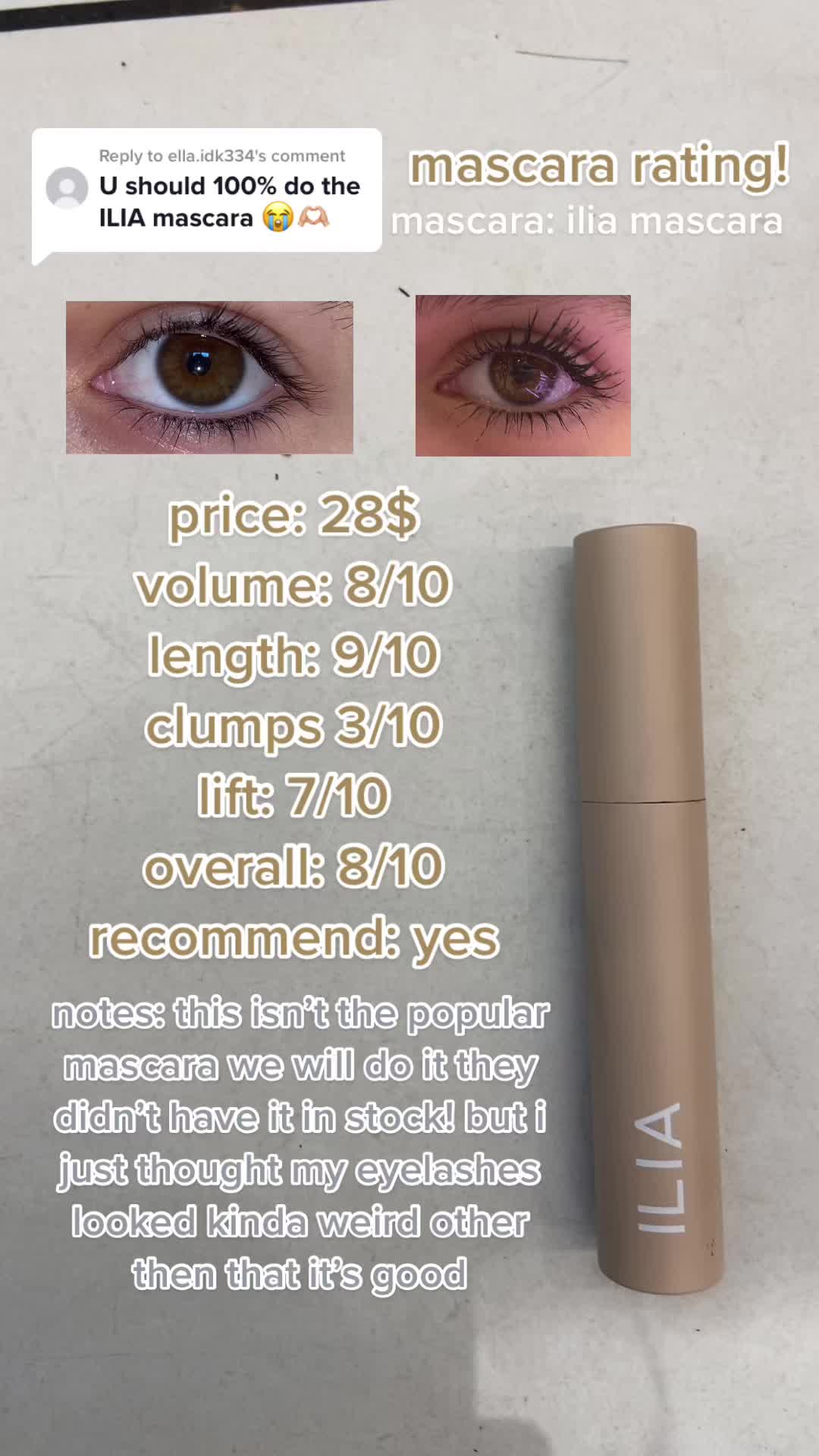 @mascara rating!!