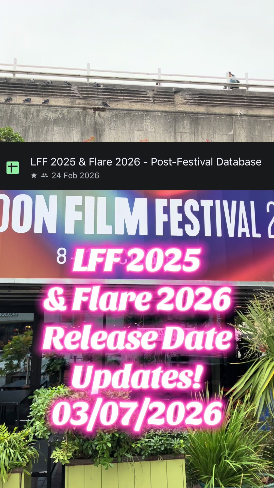 @London Cinema Guide 🍿