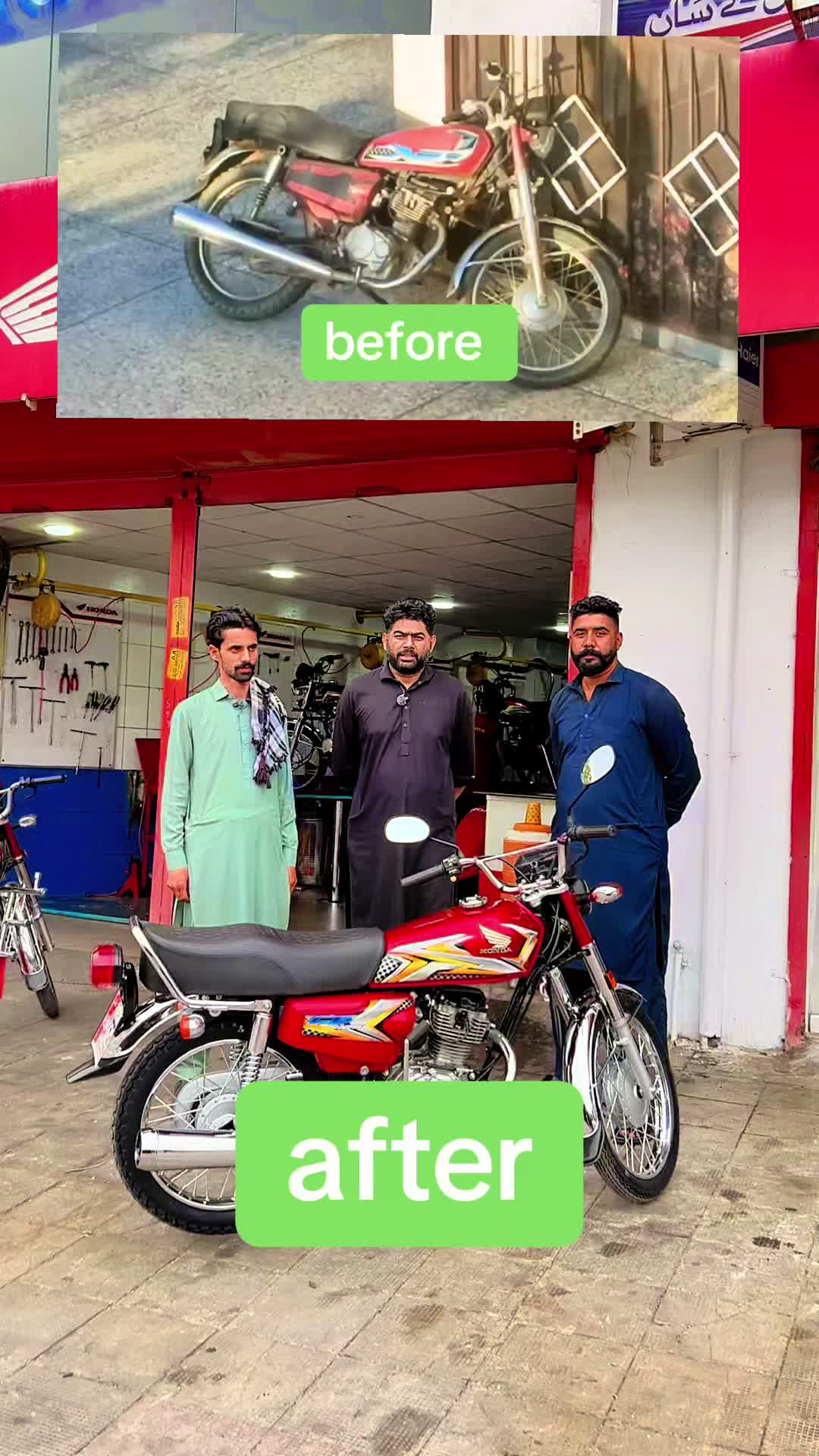 @Honda workshop