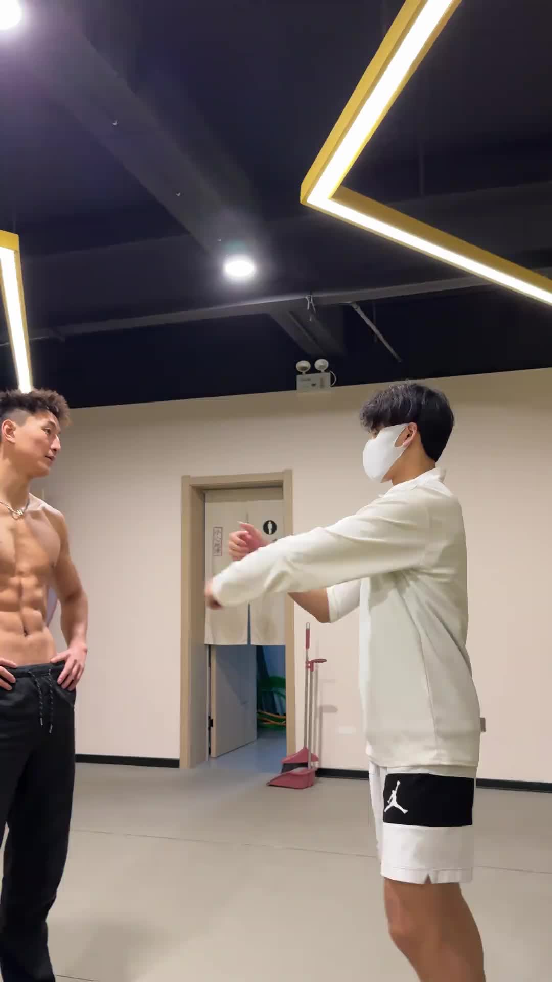 @Handsome boys sharing