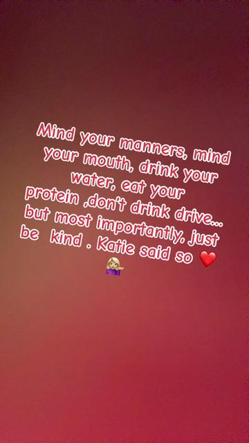@Katie said be kind 💕