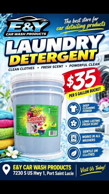 @Laundry detergent supplies