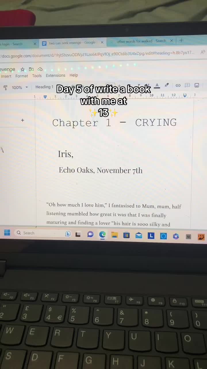 @< teen writer >