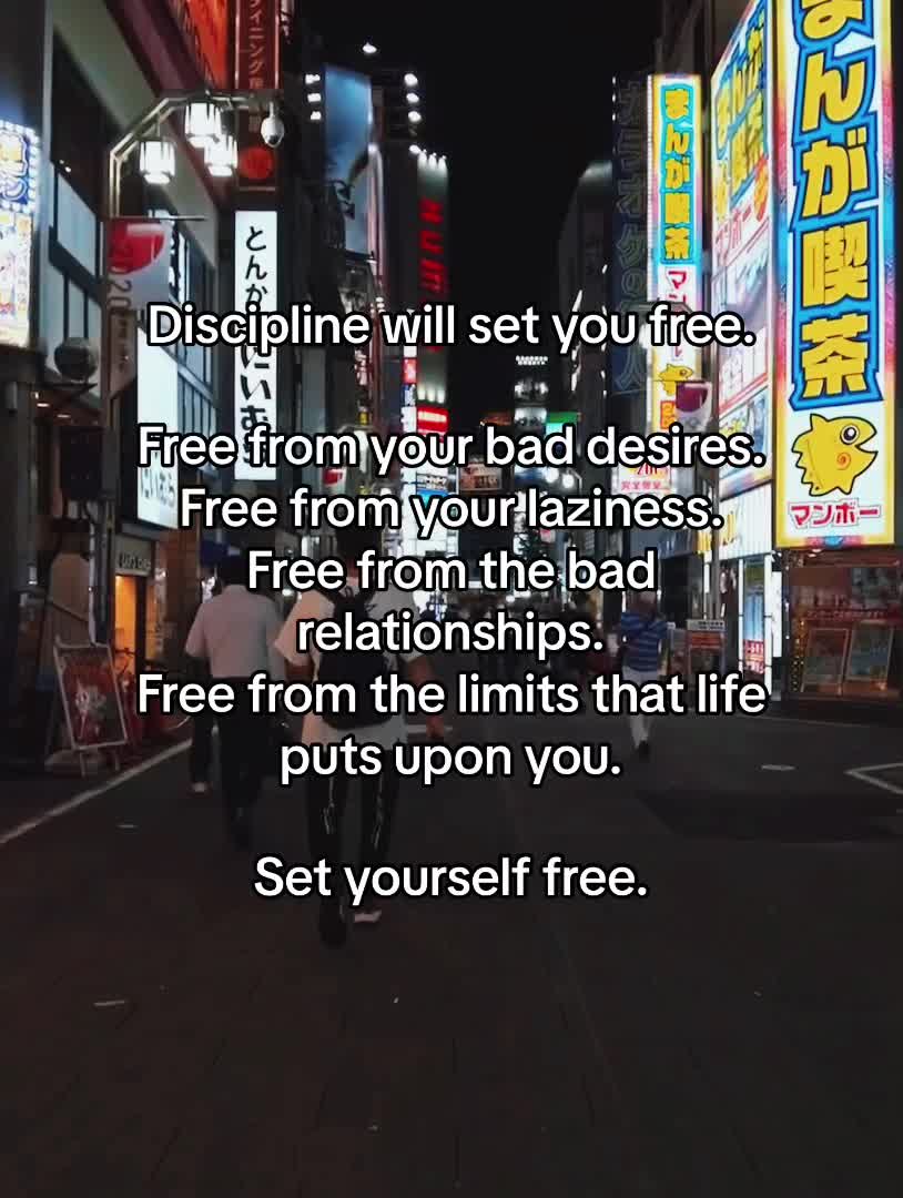 @discipline is the key