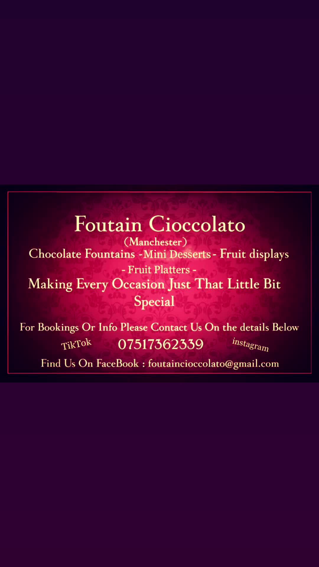 @foutain cioccolato