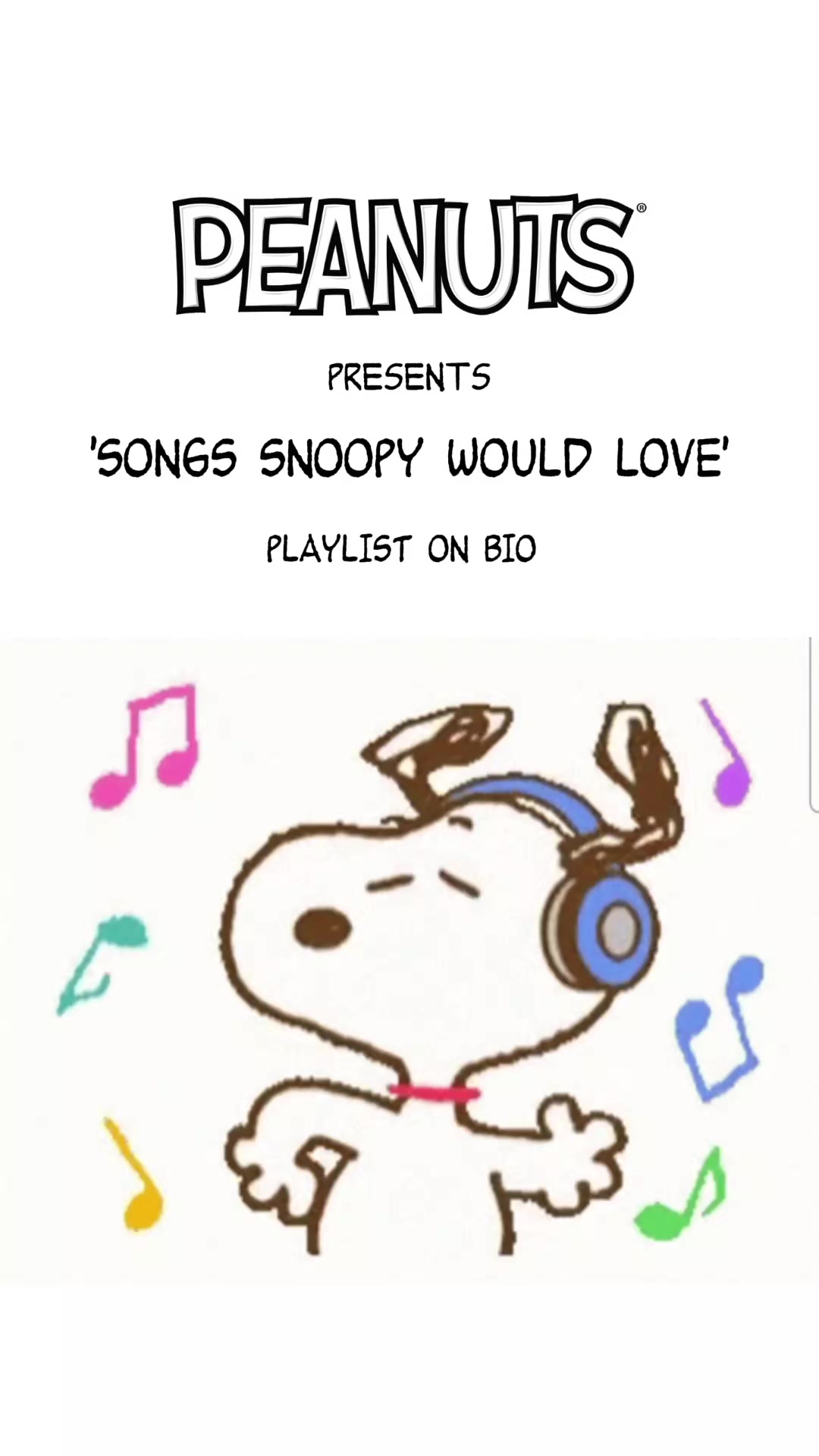 @songs snoopy would love