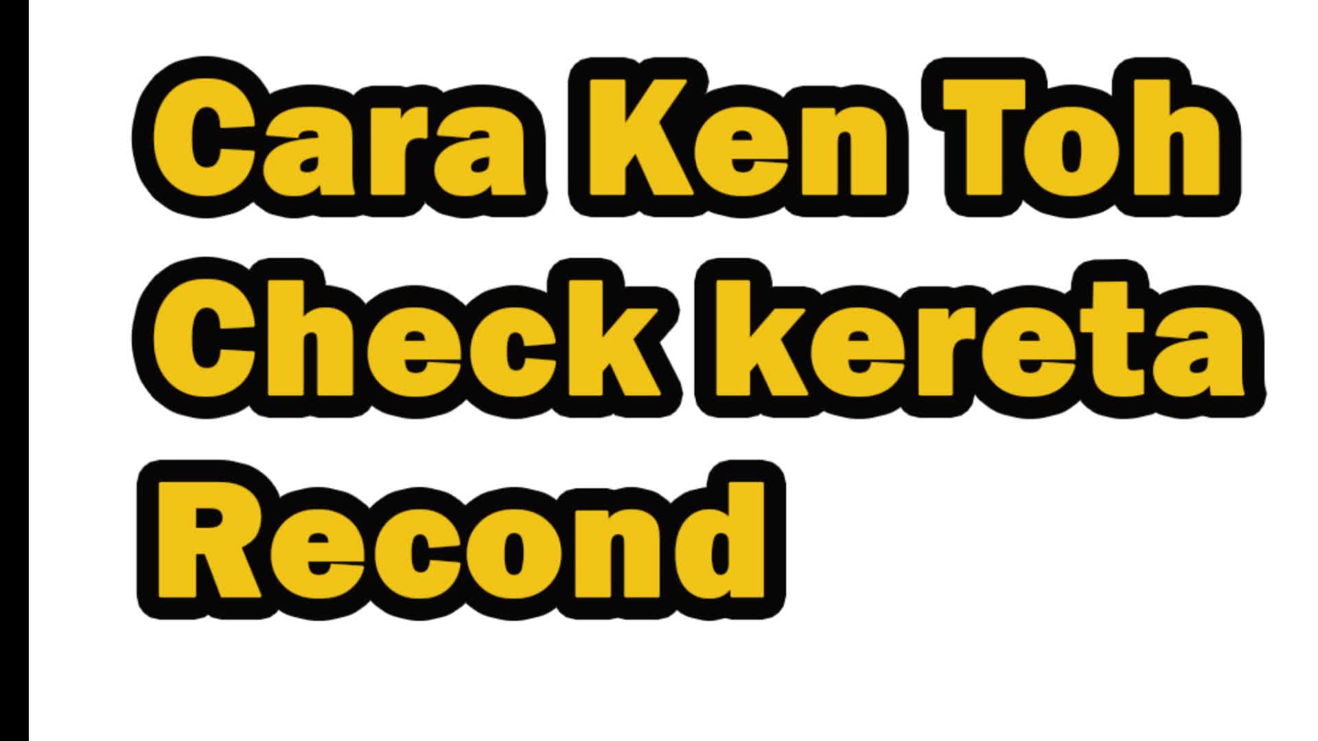@Ken Toh Recond Car