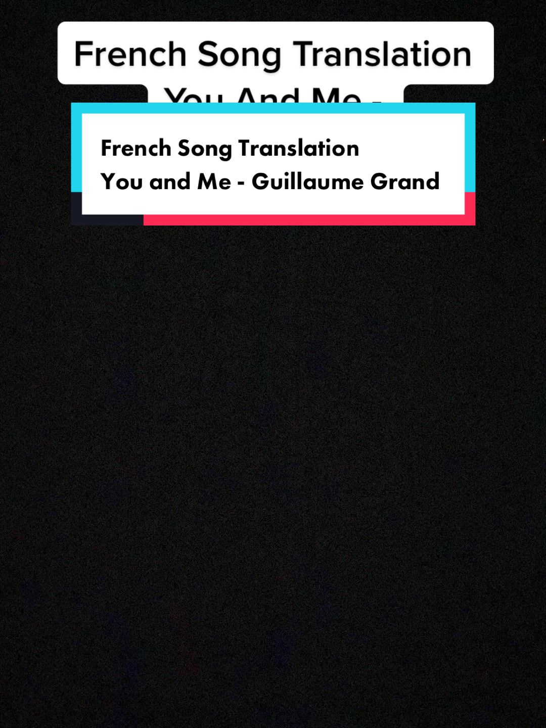 @The French Song