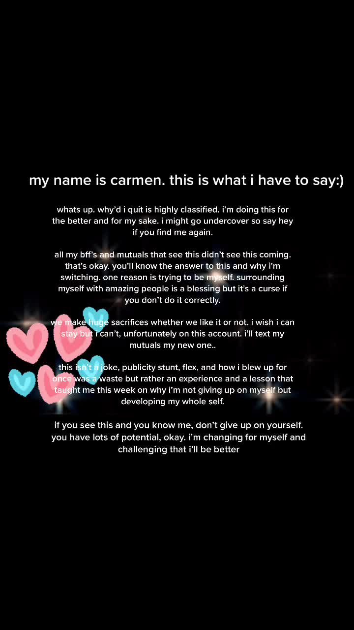@carmen quit cause she&rsquo;s not ok