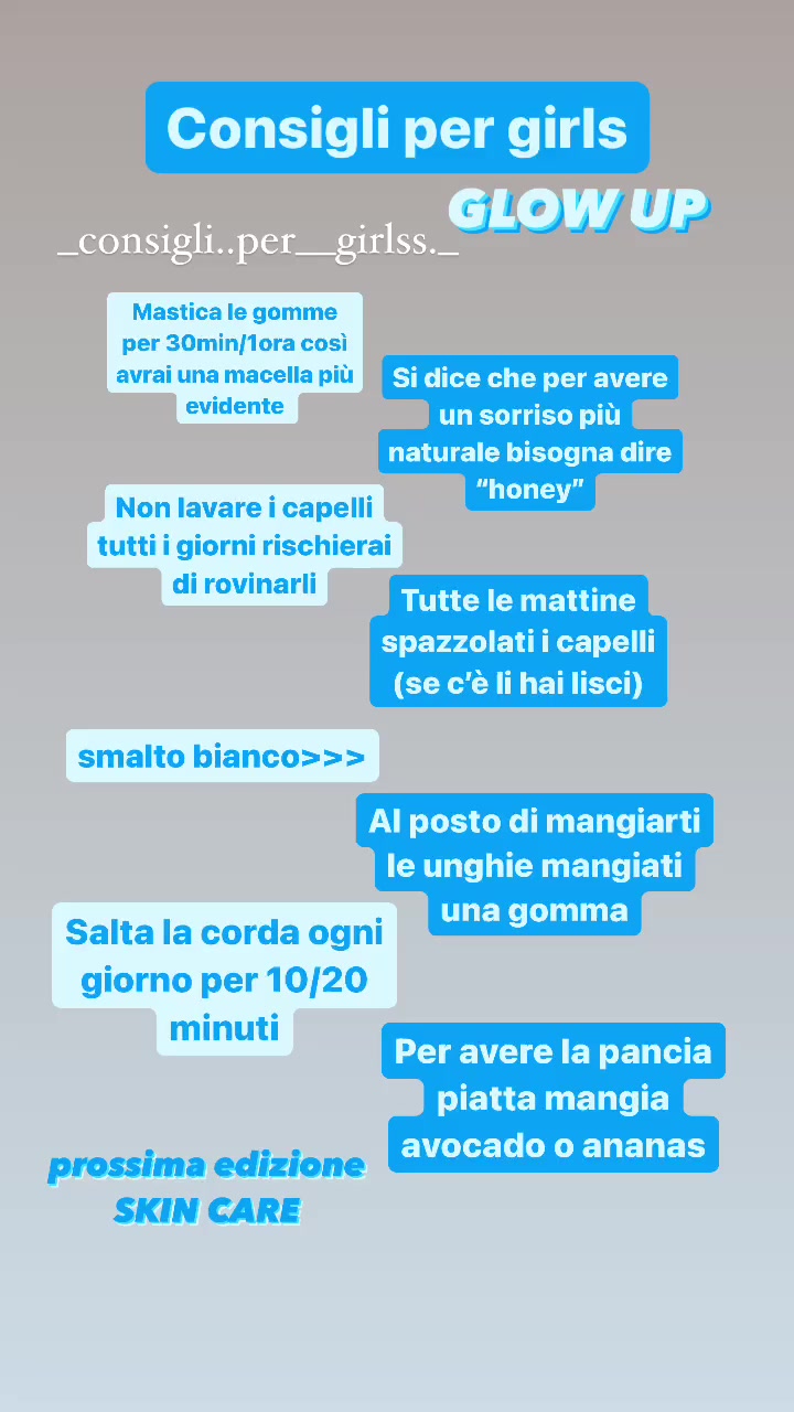 @Consigli per girls🫶🏻💗