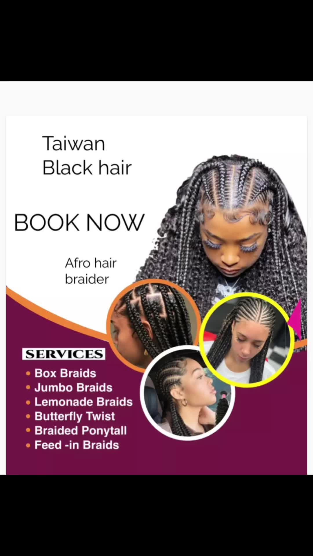 @Taiwan black hair braids🇹🇼