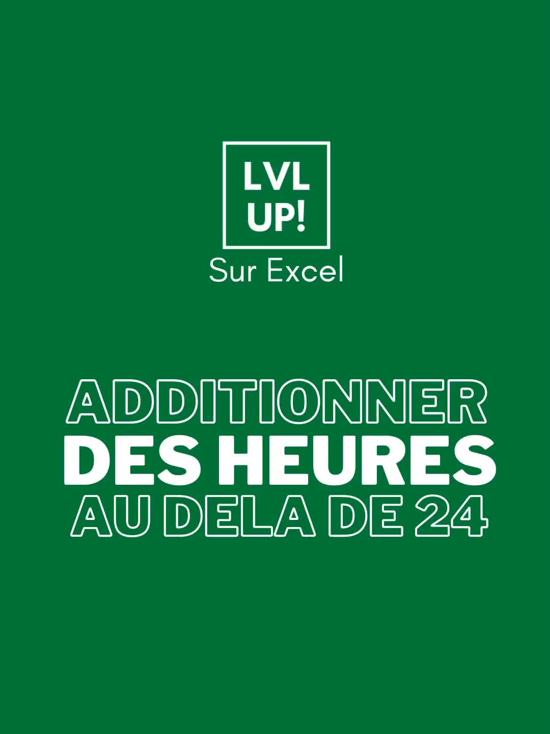 @Level Up Sur Excel