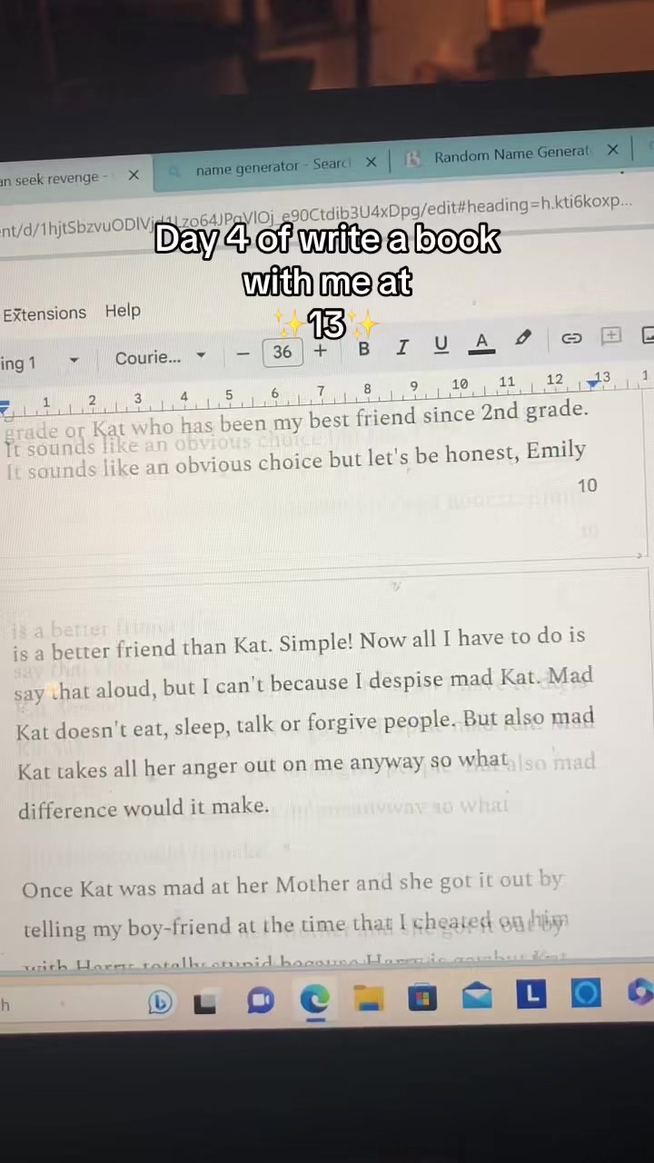@< teen writer >