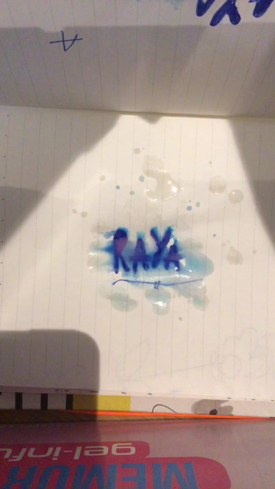 @💙 Water writing ✍️