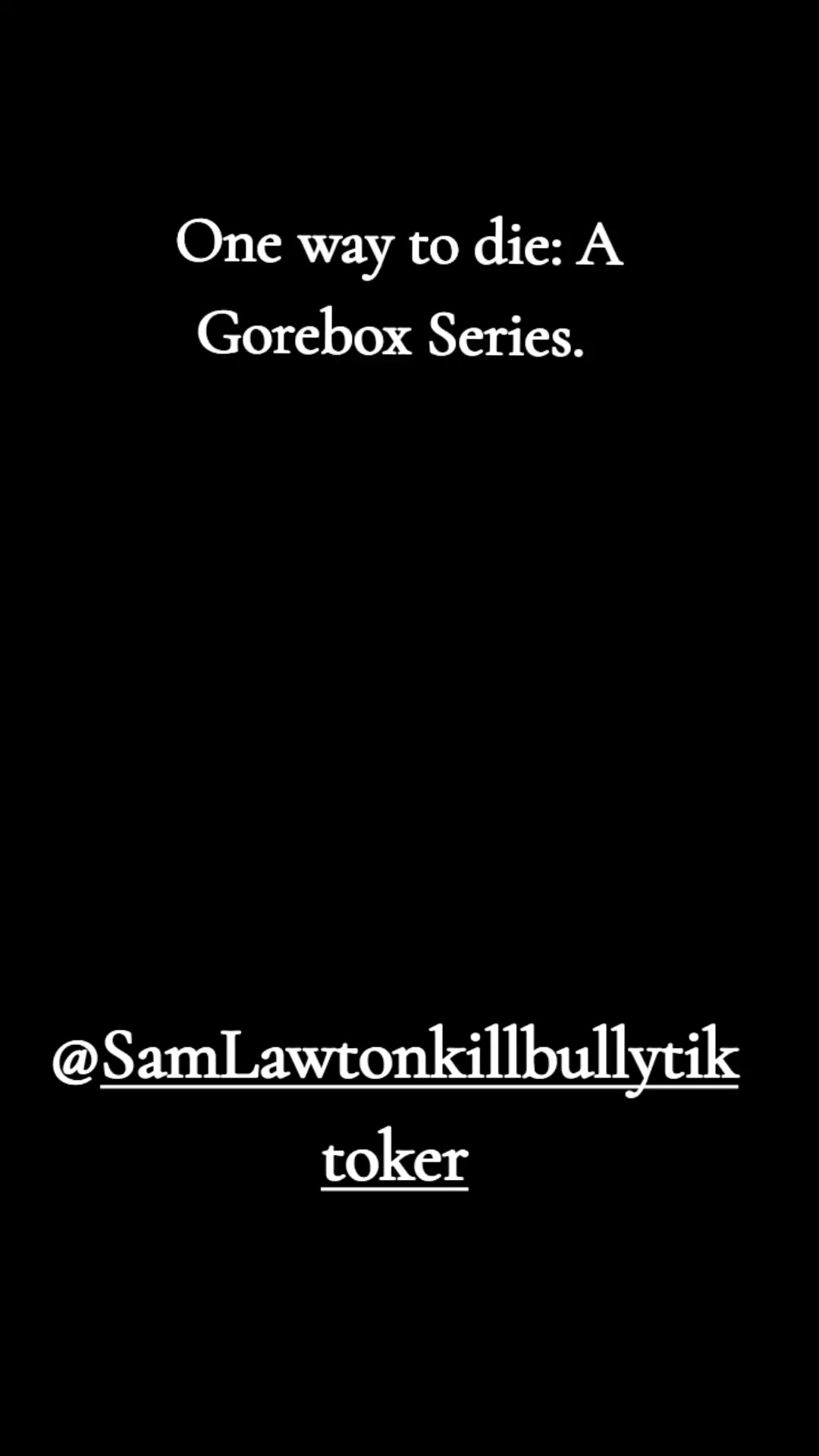 @Horror stuff..