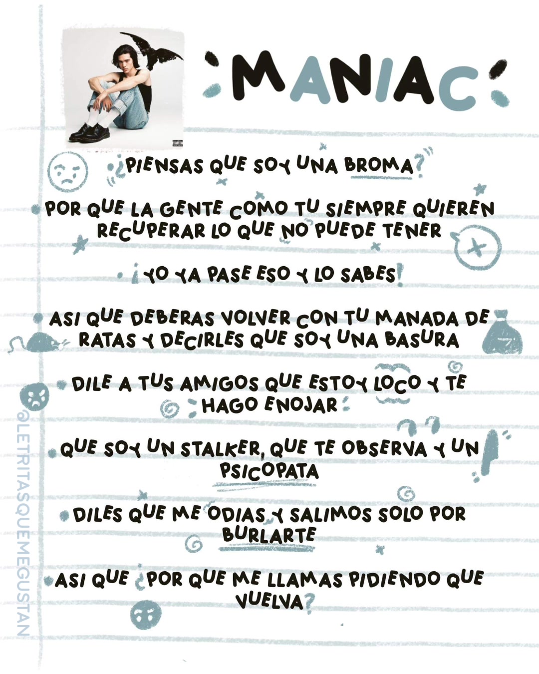 @Lyrics de canciones que amo!;)