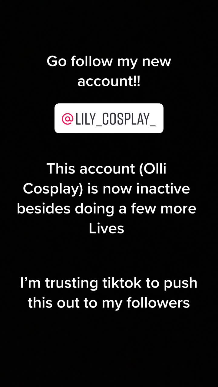 @New account @lily_cosplay_