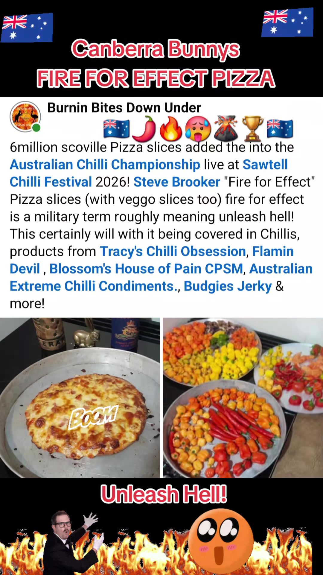 @Burnin Bites Down Under