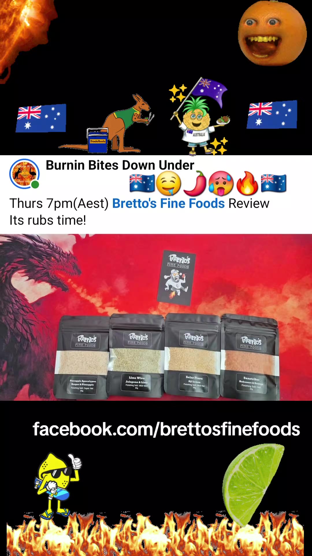 @Burnin Bites Down Under
