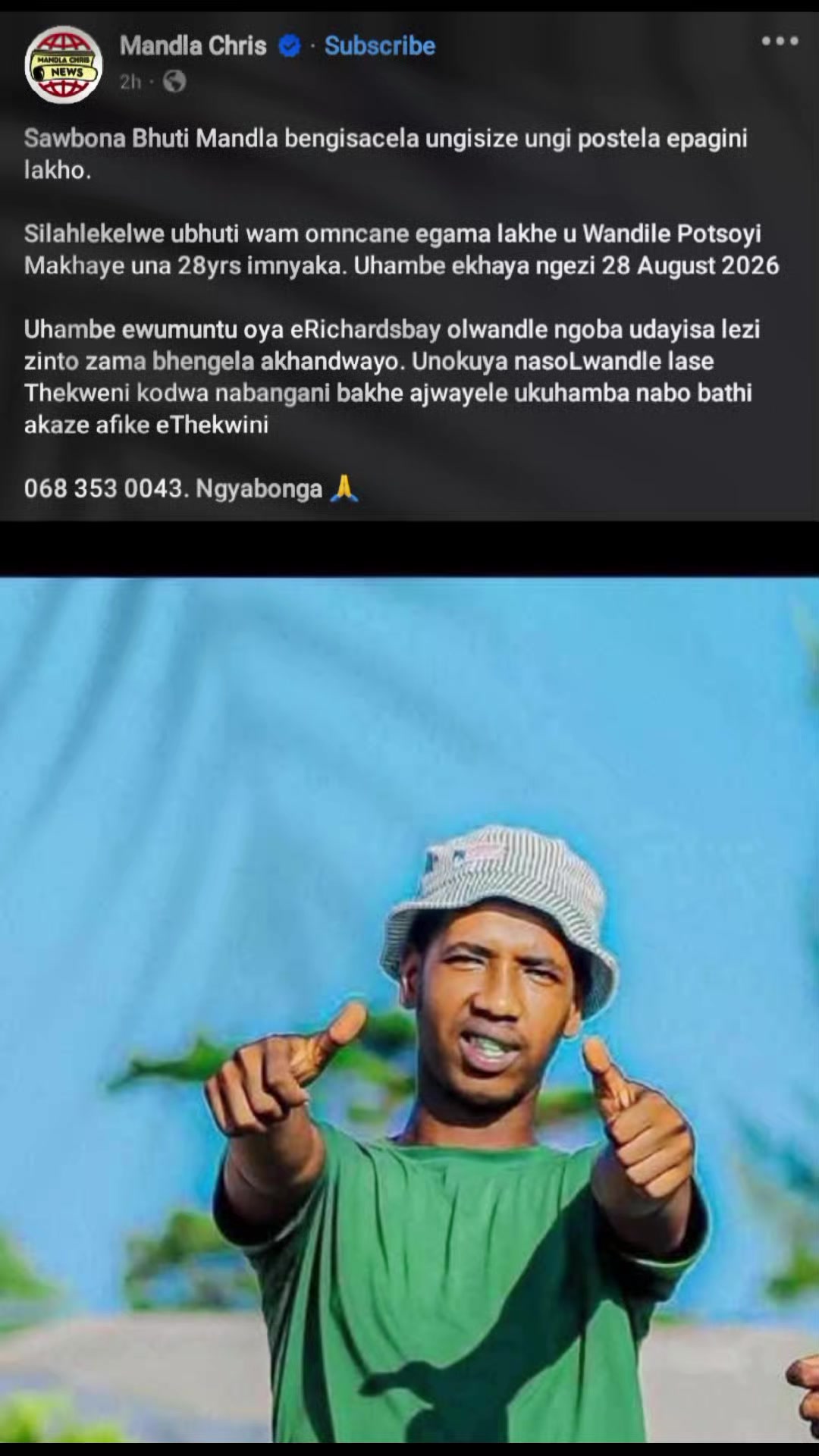 @Mandla chris news