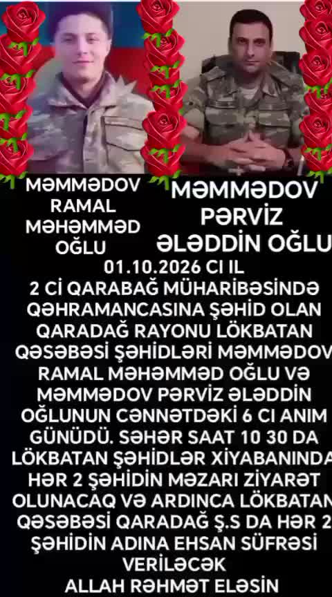 @ŞƏHİDLƏR ÖLMƏZ VƏTƏN BÖLÜNMƏZ