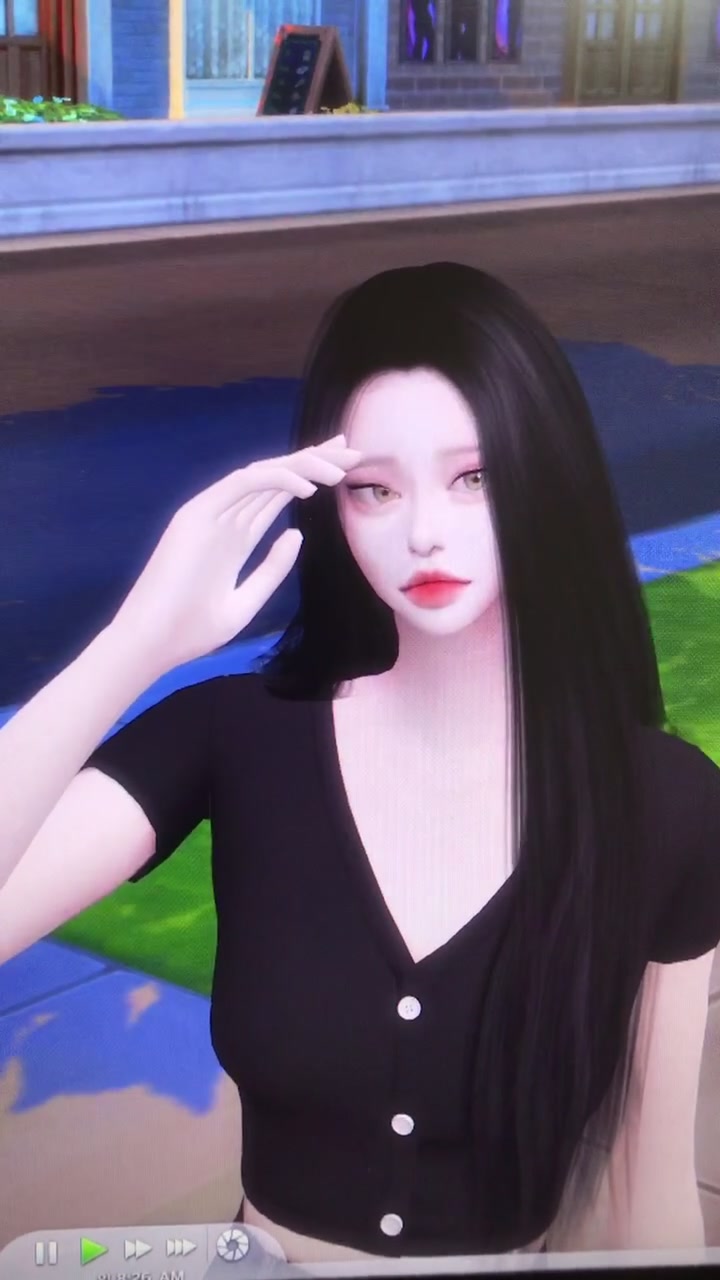 @하품