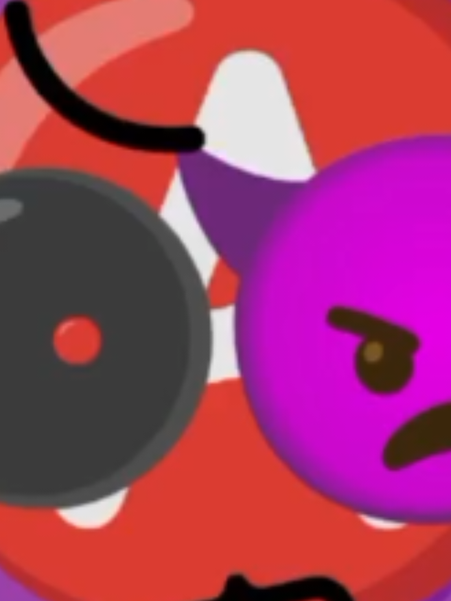 @Emoji cat purple orange