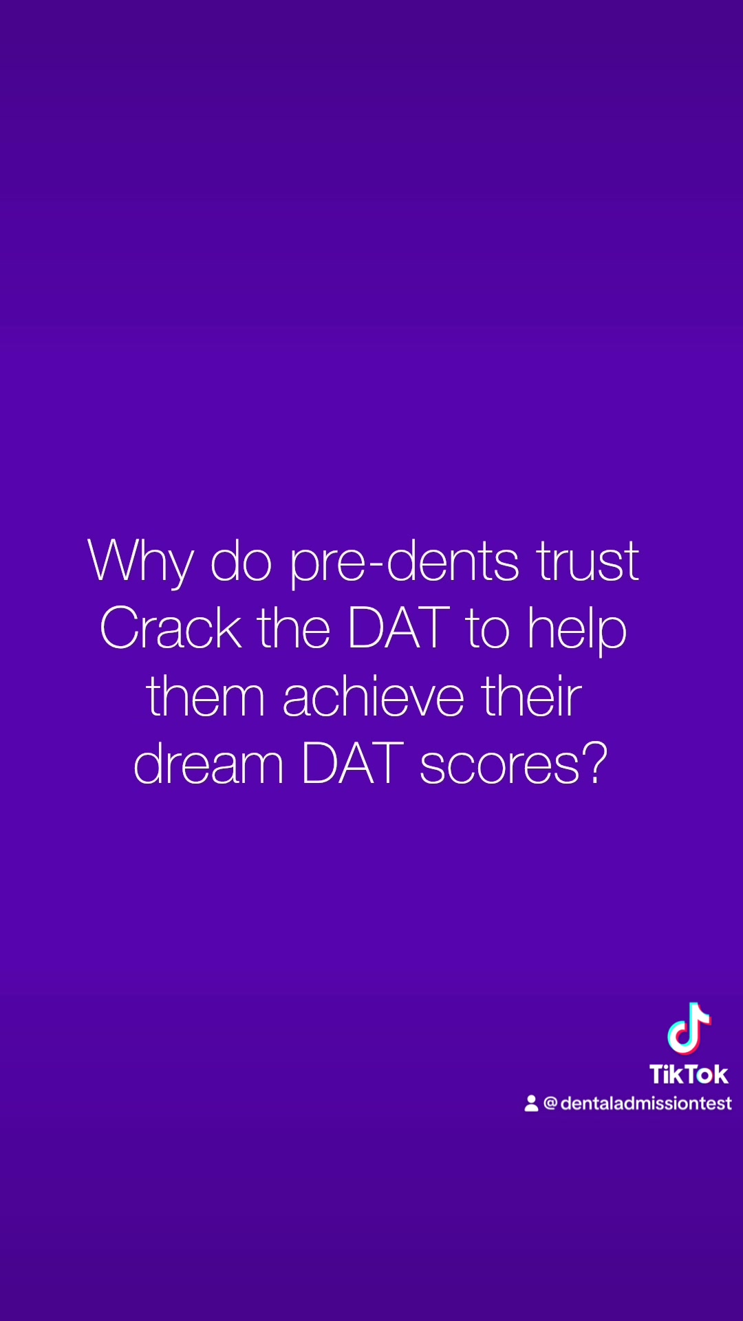 @DentalAdmissionTest