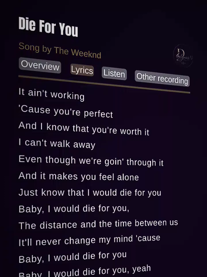 @D'lyrics