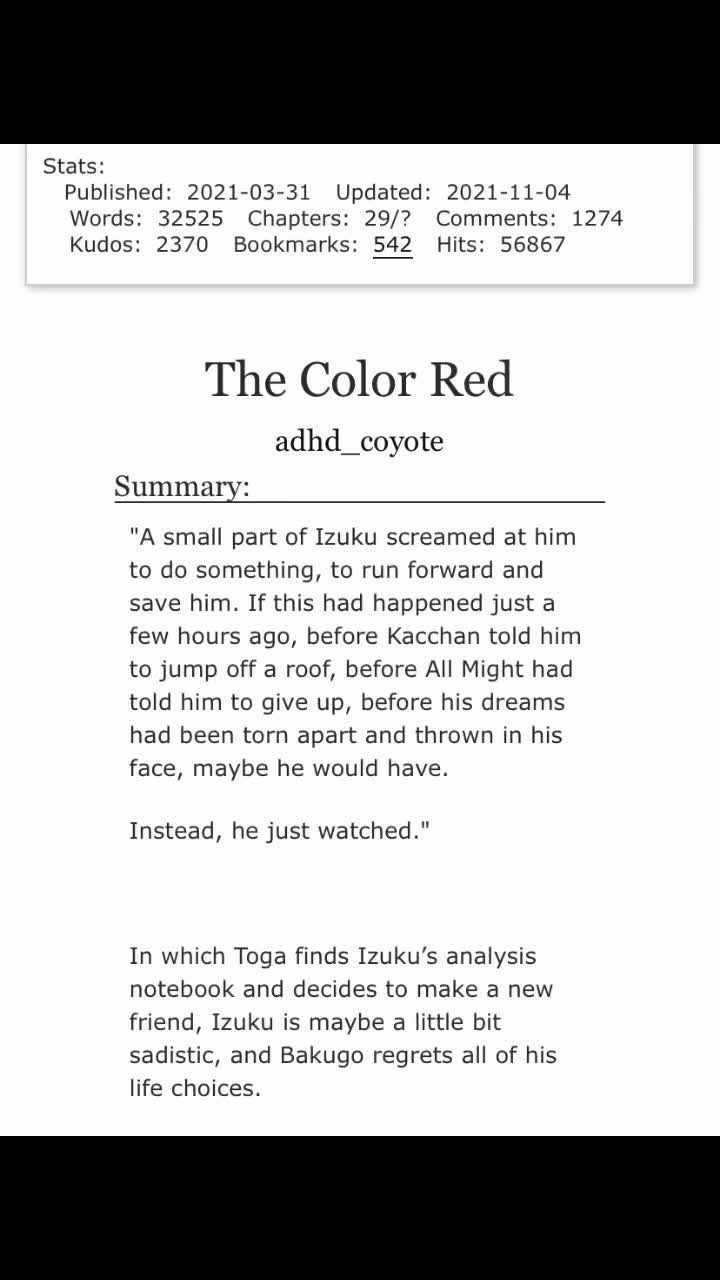 @Mha fan fic recommendations