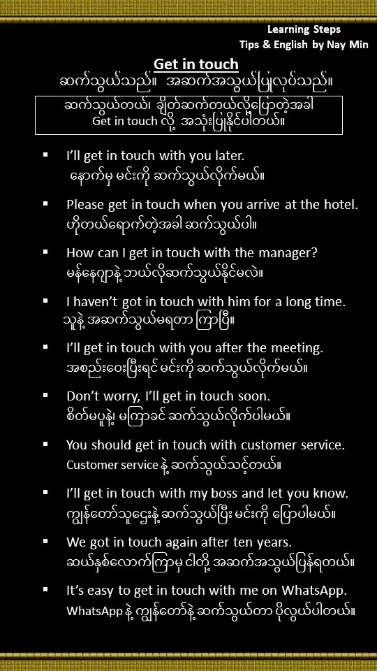 @Online English by Nay Min Aung