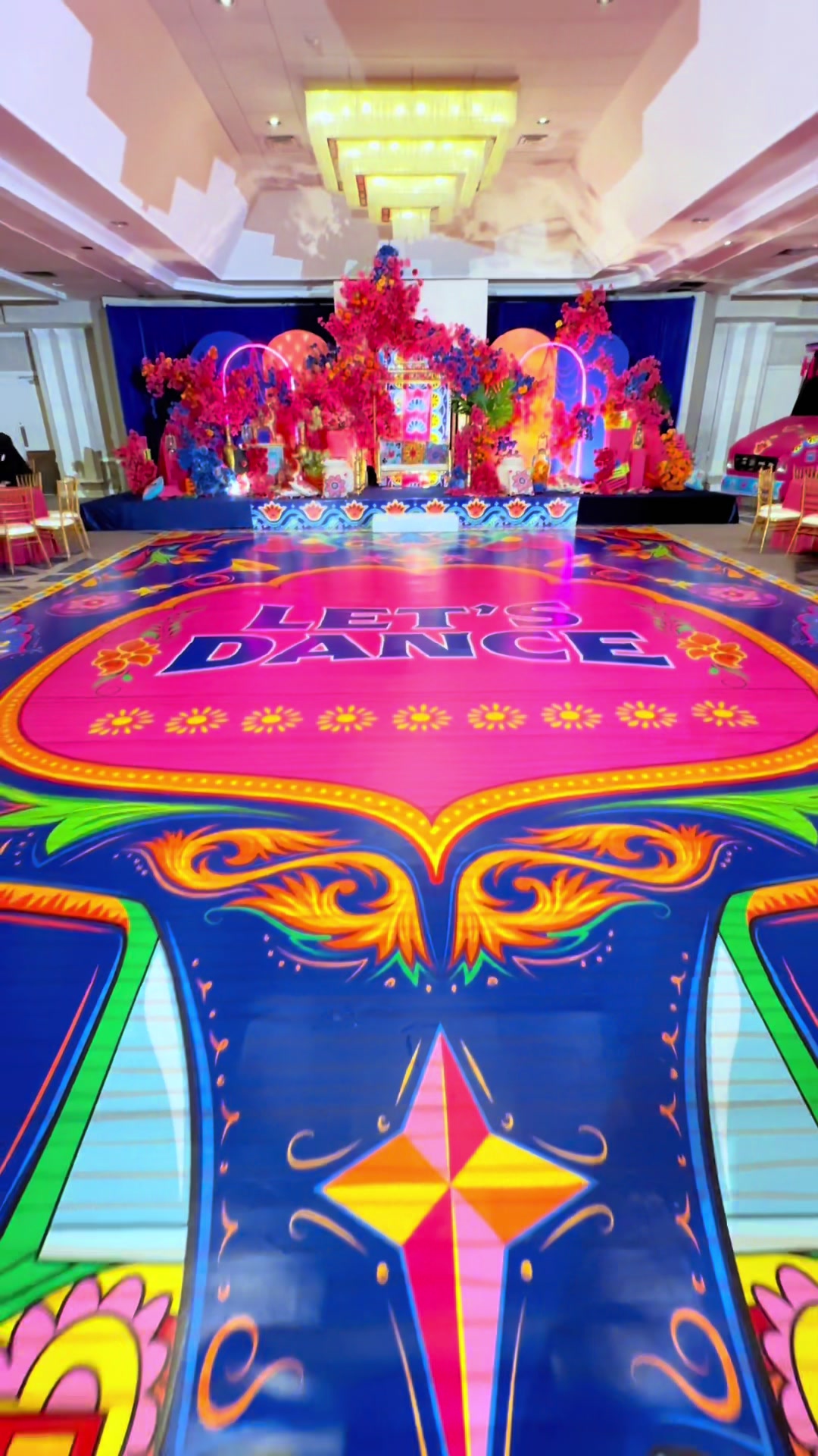 @Wrapped Vinyl Dance Floor