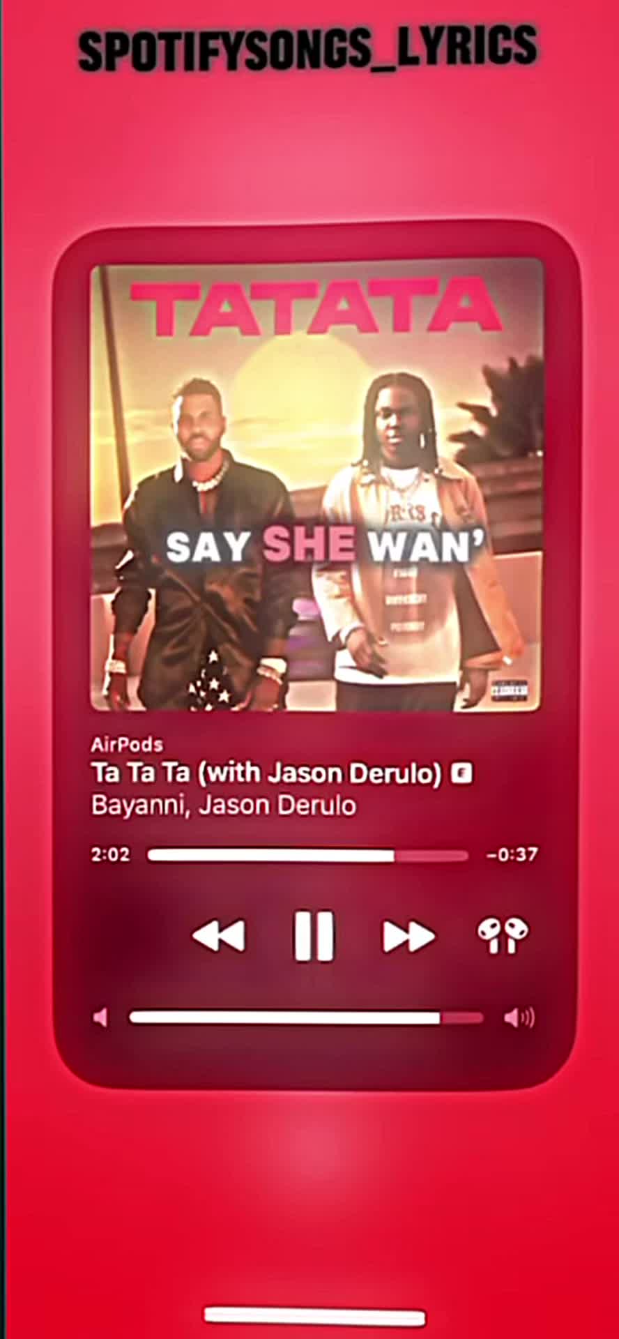 @Spotify lyrics