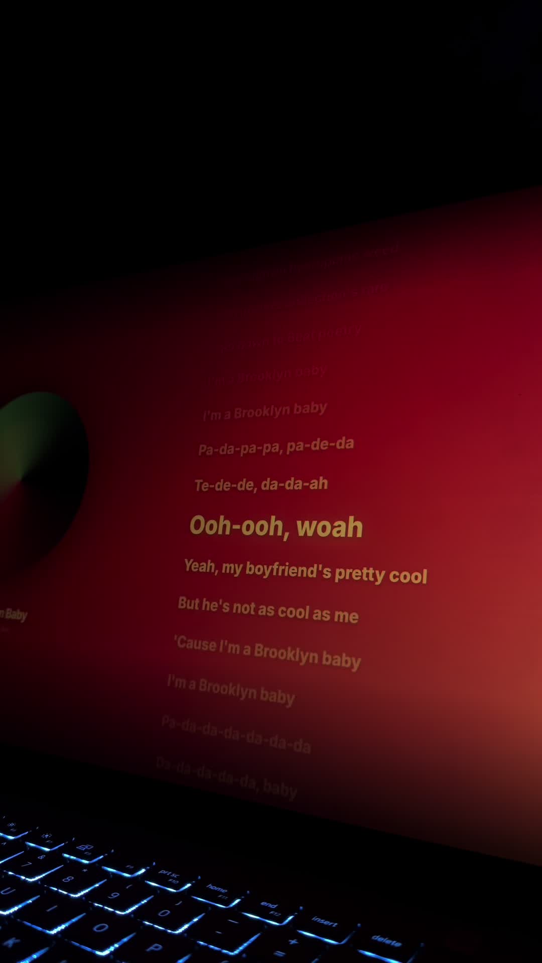 @Song lyrics